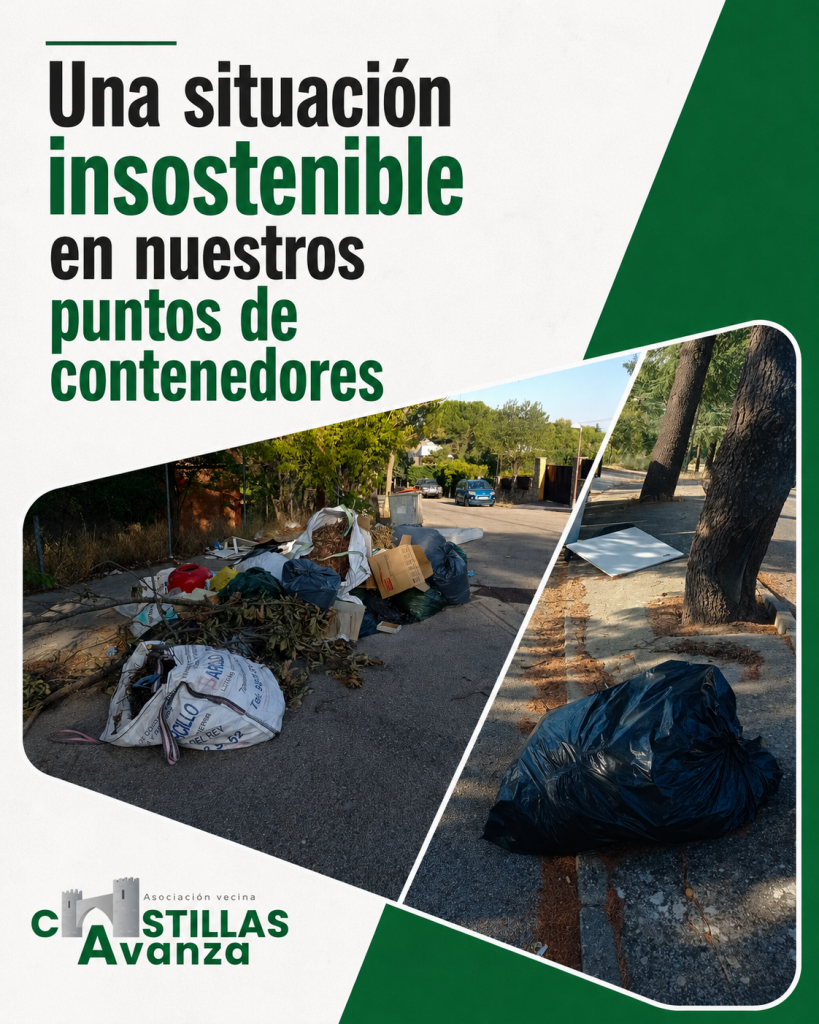Una situación insostenible en nuestros puntos de contenedores