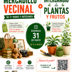 Mercadillo vecinal e intercambio de plantas