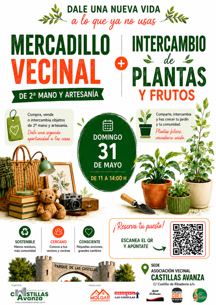 Mercadillo e intercambio de plantas Las Castillas