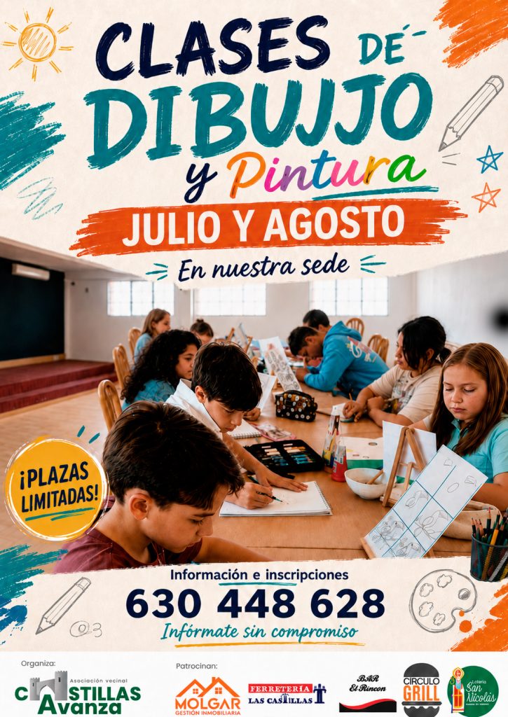 Taller de dibujo y pintura - Julio y agosto.