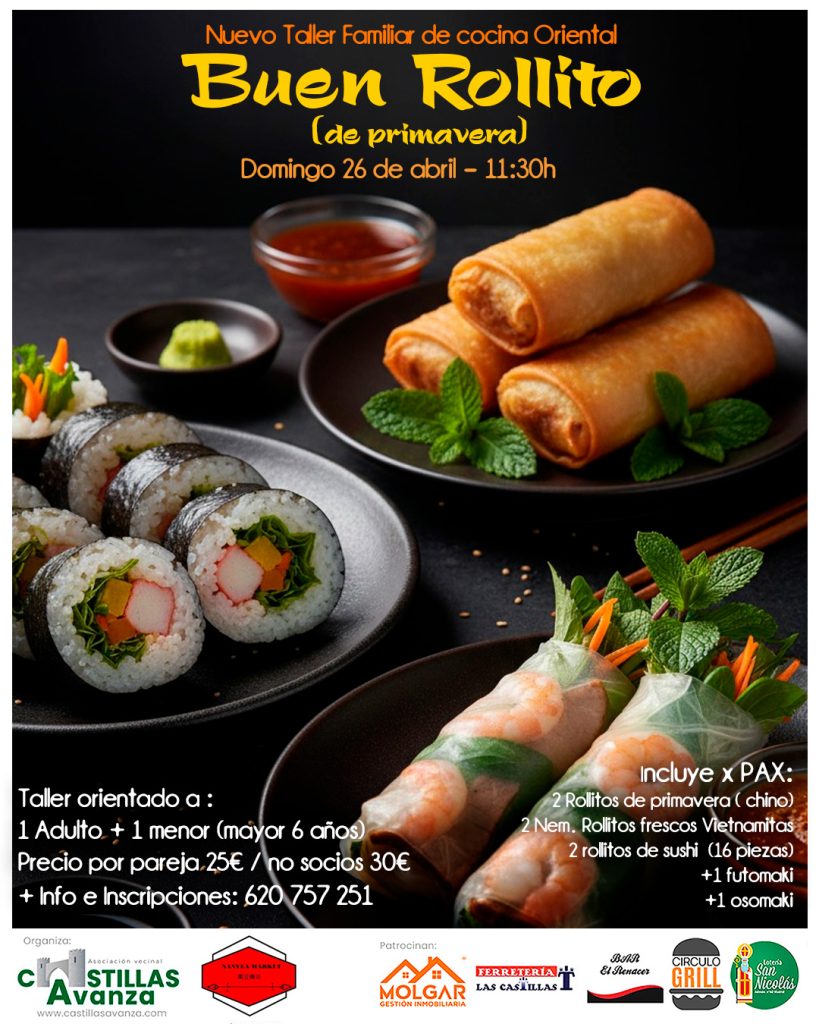 Nuevo taller familiar de cocina asiática