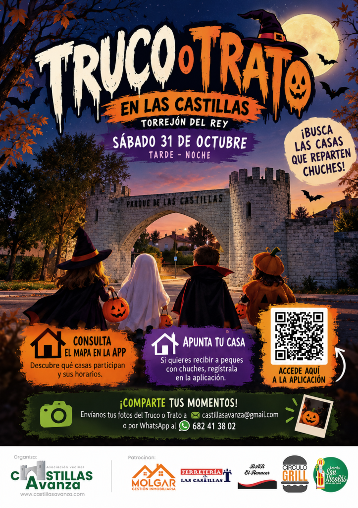 🎃 ¡Este Halloween, el Truco o Trato vuelve a llenar las calles de Las Castillas!